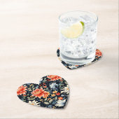 Charmante Ranya Floral Pattern-65293 Kartonnen Onderzetters (Insitu)