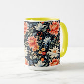 Charmante Ranya Floral Pattern-65293 Mok (Voorkant rechts)