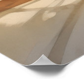 Charmante repose: jonge Man Waterverf Poster (Hoek)