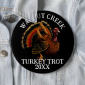 Charmante Retro Turkije Trot Race Ronde Button 6,0 Cm (In situ)