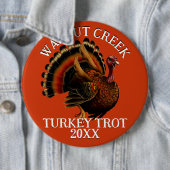 Charmante Retro Turkije Trot Race Ronde Button 6,0 Cm (In situ)