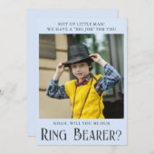 Charmante Ring Drager Voorstel Fotokaart Kaart (Voorkant / Achterkant)