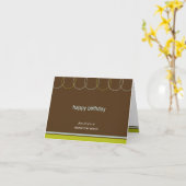 Charmante Ringen Zakelijke Verjaardagskaarten Kaart (Gele Bloem)