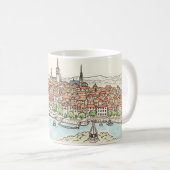 Charmante Riverside Town Koffiemok (Voorkant rechts)