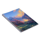 Charmante rivier te midden van torenhoge pieken notitieboek (Rechterzijde)