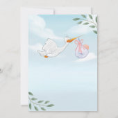 Charmante Robin-geïnspireerde babyshower uitnodigi Kaart (Achterkant)