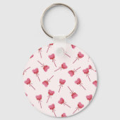 Charmante rode boog patroon Sleutelhanger (Achterkant)