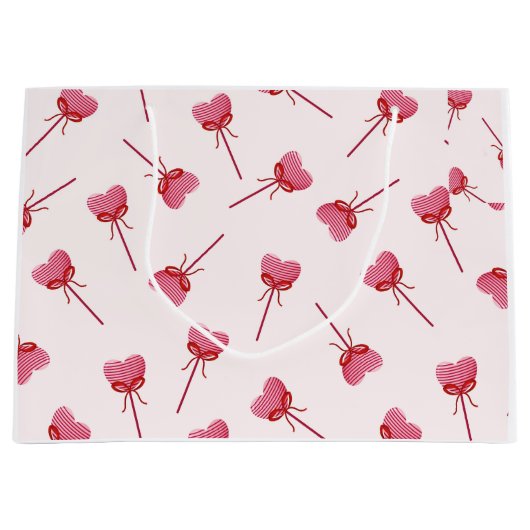 Charmante rode boog patroon Sleutelhanger Groot Cadeauzakje (Voorkant)