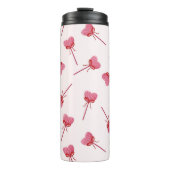 Charmante rode boog patroon Sleutelhanger Thermosbeker (Voorkant)