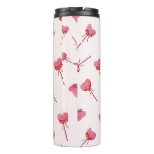 Charmante rode boog patroon Sleutelhanger Thermosbeker (Achterkant)