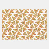 Charmante rode gingham pizza patronen inpakpapier vel (Voorkant 3)