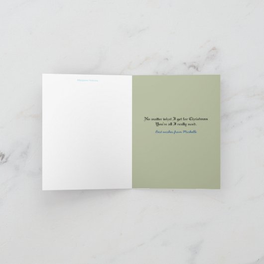  Charmante Romantische Kerst Kaart met Uilen (Binnen)