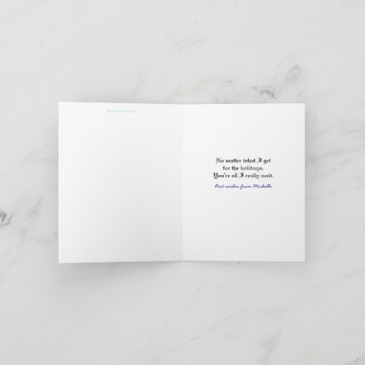  Charmante Romantische Vakantie Kaart met Uilen (Binnen)