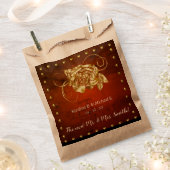 Charmante Roos bruiloft evenementen Bedankzakje (Geknipt)