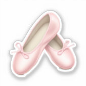 Charmante Roze Ballet Flats Emoji Sticker (Voorkant)