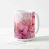 Charmante Roze Bloemen Mok voor koffie en thee (Voorkant rechts)