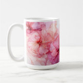 Charmante Roze Bloemen Mok voor koffie en thee (Links)