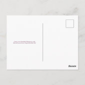 Charmante roze en witte kat vriendschapsdag briefkaart (Achterkant)