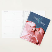 Charmante Roze Kaketoe Fun Heart Hands Wedding Planner (Display)