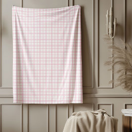 Charmante Roze Plaid Deken Gingham Check Design