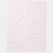 Charmante Roze Plaid Deken Gingham Check Design (Voorkant)