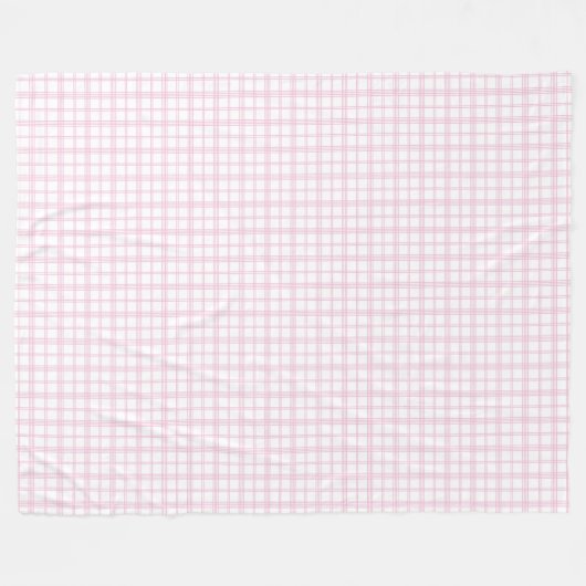 Charmante Roze Plaid Deken Gingham Check Design (Voorkant (Horizontaal))