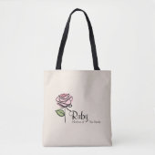 Charmante Roze Roze Moeder-van-de-Bruid Canvas tas (Voorkant)