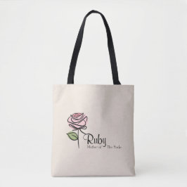 Charmante Roze Roze Moeder-van-de-Bruid Canvas tas