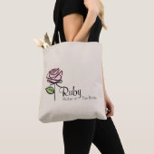 Charmante Roze Rozen Moeder-van-de-Bruid Schoudert Tote Bag (Dichtbij)