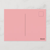 Charmante Roze Storefront met  Bromfiets Briefkaart (Achterkant)