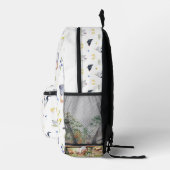 Charmante rustieke boerderij kippen | Monogram Bedrukte Rugzak (Rechts)