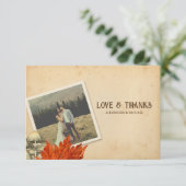 Charmante rustieke bos Natuur geïnspireerd dank u Bedankkaart (Staand voorkant)