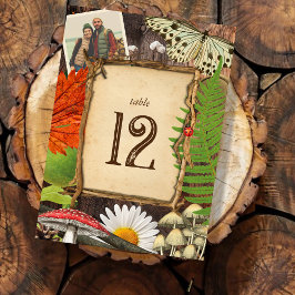 Charmante rustieke bos Natuur geïnspireerd foto Kaart