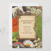 Charmante rustieke bos Natuur geïnspireerd Kaart (Voorkant)