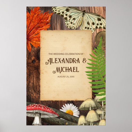 Charmante rustieke bos Natuur geïnspireerd Poster (Voorkant)