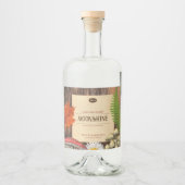 Charmante rustieke bosrijke Natuur geïnspireerd do Likeurfles Etiket (Voorkant)