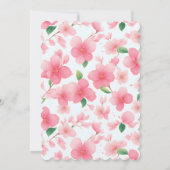 Charmante Sakura Bunny Verjaardag Kaart (Achterkant)