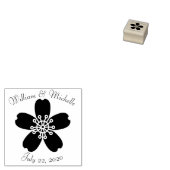 Charmante Sakura houten aankondiging stempel (Gestempeld)
