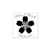 Charmante Sakura houten aankondiging stempel (Afrduk)