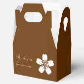 Charmante Sakura in Chocolade Favor Box Bedankdoosjes (Geopend)