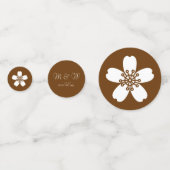 Charmante Sakura in Chocolade Tafel Confetti (Achterkanten)
