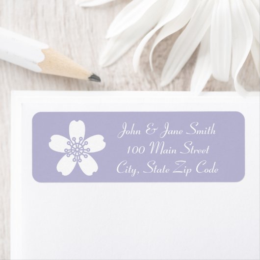 Charmante Sakura in Lavendel retour adres label (Insitu)