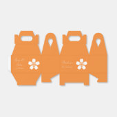 Charmante Sakura in Oranje Favor Box Bedankdoosjes (Uitgevouwen)