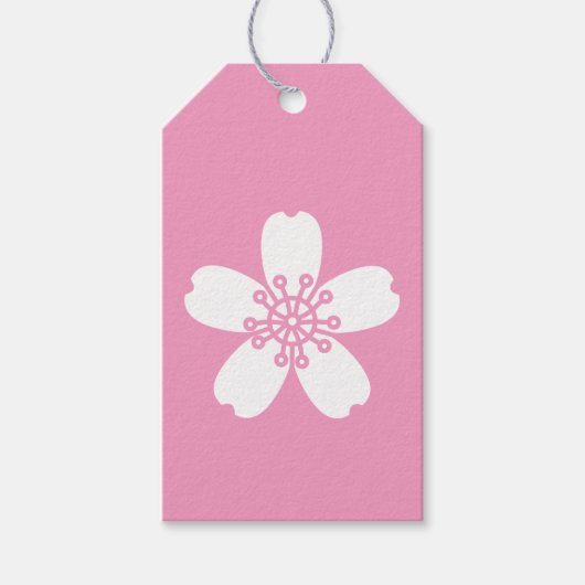 Charmante Sakura in Petal Pink Gift Label Cadeaulabel (Voorkant)