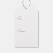 Charmante Sakura in Petal Pink Gift Label Cadeaulabel (Achterkant)