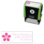 Charmante Sakura Zelfinkt adresstempel Zelfinktende Stempel (In situ)