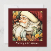 Charmante  Santa  Feestdagenkaart (Voorkant)