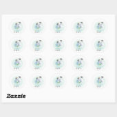 charmante schapen ronde sticker (Vel)