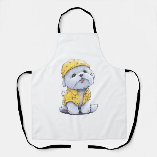 Charmante schattige hond schort (Voorkant)