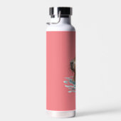 Charmante Schattigee Capybara met Sinaasappel Waterfles (Rechts)